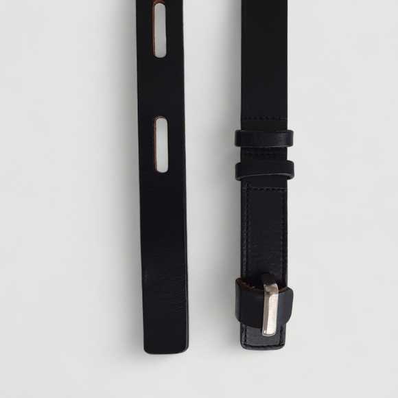AW96 Y\'s YOHJI YAMAMOTO Womens Leather Belt Japan Vintage 90\'s Minimalist